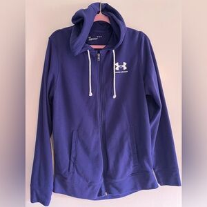 Men's UA Rival Fleece Full-Zip Hoodie - Medium Loose